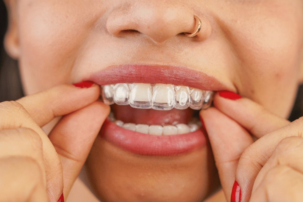 Clear ceramic braces treatment by orthodontist in Abu Dhabi
