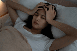 TMJ disorder causing jaw pain and sleep problems